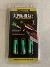 TenPoint Alpha Blaze Lighted Nocks Bowstring Activated Green 3-Pack - HEA-379.3
