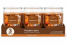 (3 Pack) Pumpkin Spice Scented 3-Wick Candles, 11.5oz FREE & FAST SHIP...