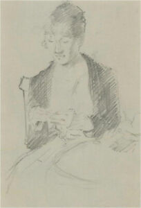 Franco Matania (1922-2006) - 20th Century Graphite Drawing, Seated Woman