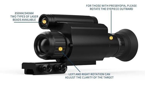 NV075 Infrared Night Vision Monocular 1080P OLED Telescope Video Record Camera - Picture 11 of 24