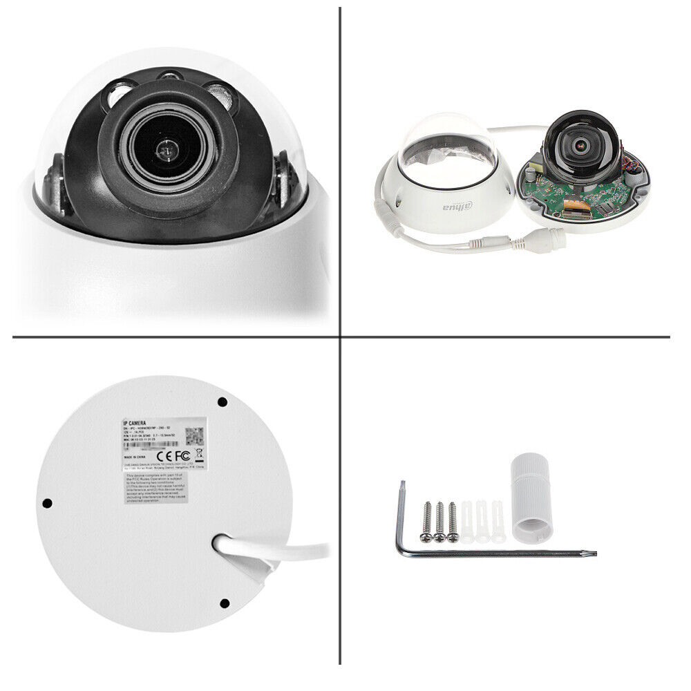 ✅ Dahua WizSense 4K 8MP IPC-HDBW2841R-ZS Vari-focal 5X zoom Dome IP Camera SMD+