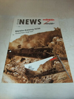 K.4.13 alter Modelleisenbahn Katalog Prospekt Märklin insider Club News 4/1995