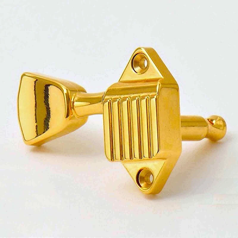 Kluson Mechanische 3+3 Waffleback Gold 18:1, Metall Tulpenknöpfe