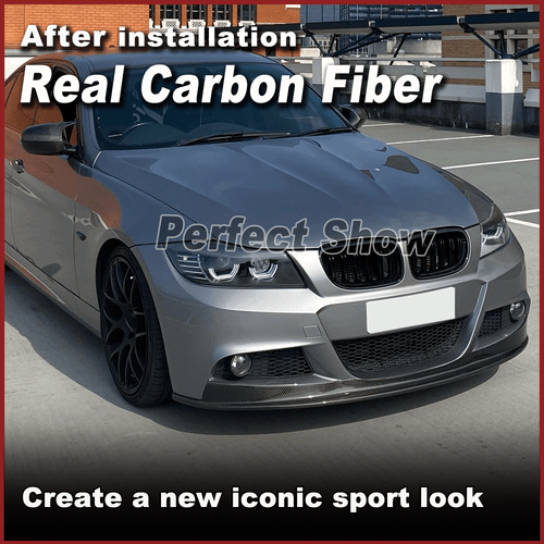 Carbon Front Stoßstange Frontlippe Spoilerlippe Für BMW E90 325i M-Tech LCI 09UP - Picture 3 of 11