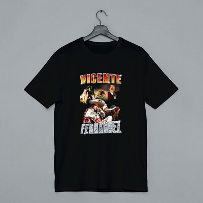 Vintage Vicente Fernandez Retro Shirt Short Sleeve Black Men Unisex S-4XL 1H0075
