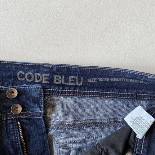 Code Bleu Womens Brigitte Bootcut Back Flap Jeans Size 10 Short Measured 31x28.5 - Picture 6 of 12
