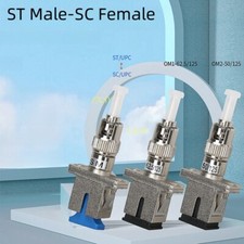 ST/UPC Male to SC/UPC Female SM MM Hybrid Fiber Optic Adapter Optic Converter