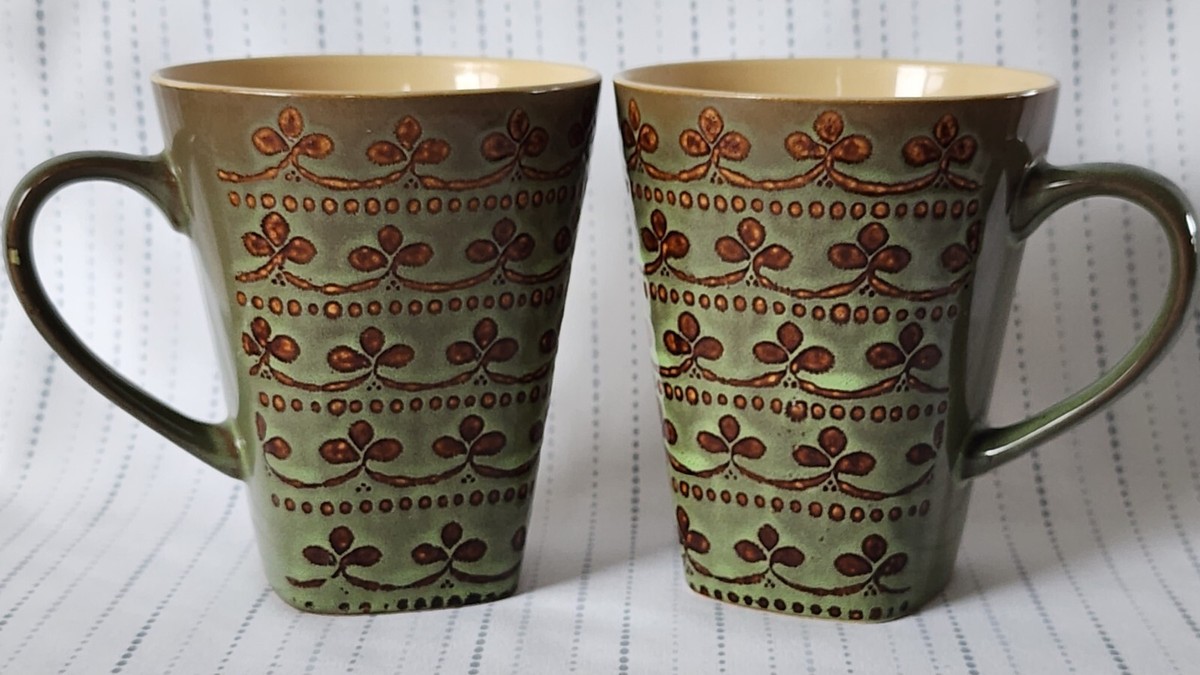 20 oz mug set West Creation Ceramic Old 20 oz. Bronco Camp Mugs