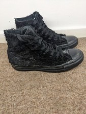 Converse Chuck Taylor All Star High Top Fur Covered Sneakers Womens Size UK 5.5