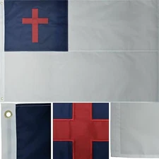 10x15 FT Embroidered Sewn Christian Christ Jesus 300D Nylon HUGE Flag GROMMETS