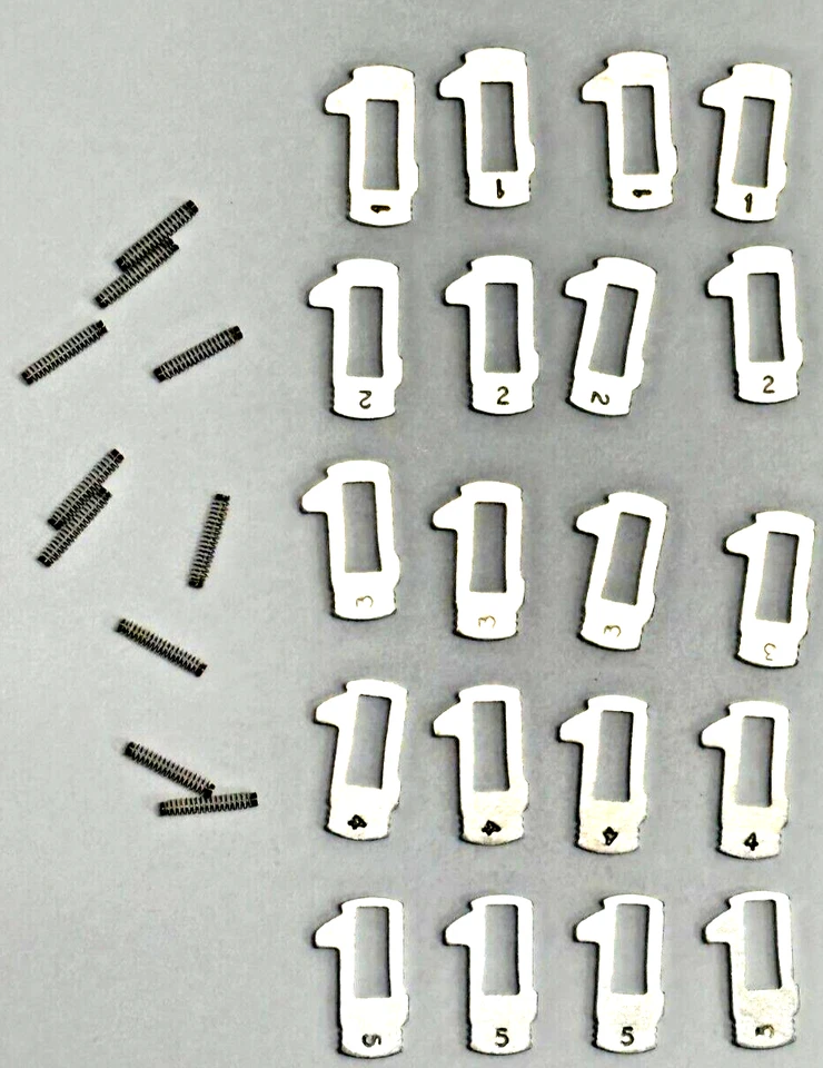 NUEVO Juego de vasos y resortes de cilindro de bloqueo de puertas/cubierta Ford OEM 322261 A 322265 Foto 3 de 4