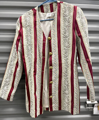 Blazer Jacket D40 M red strips