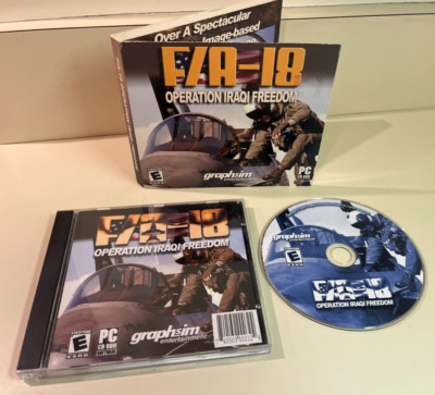 F/A-18 Operation Iraqi Freedom PC CD-ROM Game with Slipcover Cardboard Sleeve