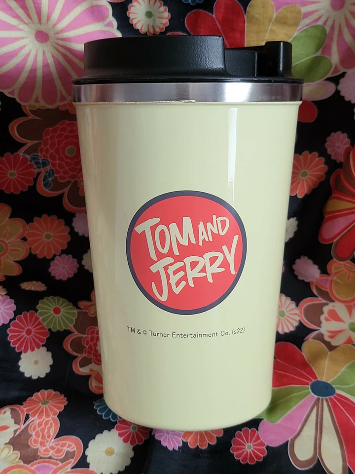 TAZA DE VIAJE TOM AND JERRY VASO Inoxidable Amarillo Importación de Japón  Foto 2 de 4