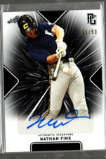 2021 Leaf Perfect Game Showcase Black #BANF1 Nathan Fink Auto /50
