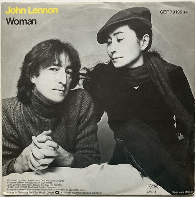 John Lennon - Woman - 7'' near mint