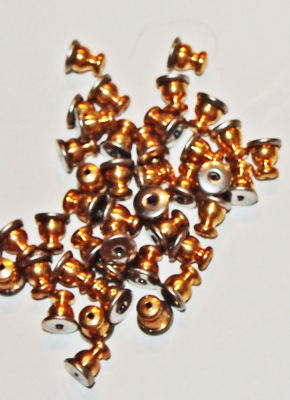 12 Earring Pierce Post Stud Back Adjust Locks Silver /Gold Findings DIY Jewelry