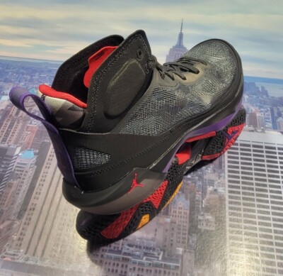 Nike Air Jordan XXXVII 37 Raptors Black/True Red-Purple Men Size