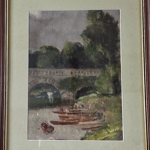 Ronald Ossory Dunlop RA Irish Oil Painting River Landscape Framed Ireland *