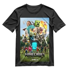 Minecraft T Shirt Minecraft The Movie 2025 Shirt S-XXXL Big Front Graphic MC3
