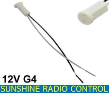 G4 Ceramic Base Lamp Holder 12v LED Halogen Bulb Socket Wire Caravans Campervans
