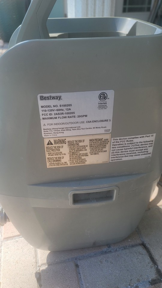 Bestway Coleman Saluspa Pump/heater. NOT WORKING. For Parts eBay