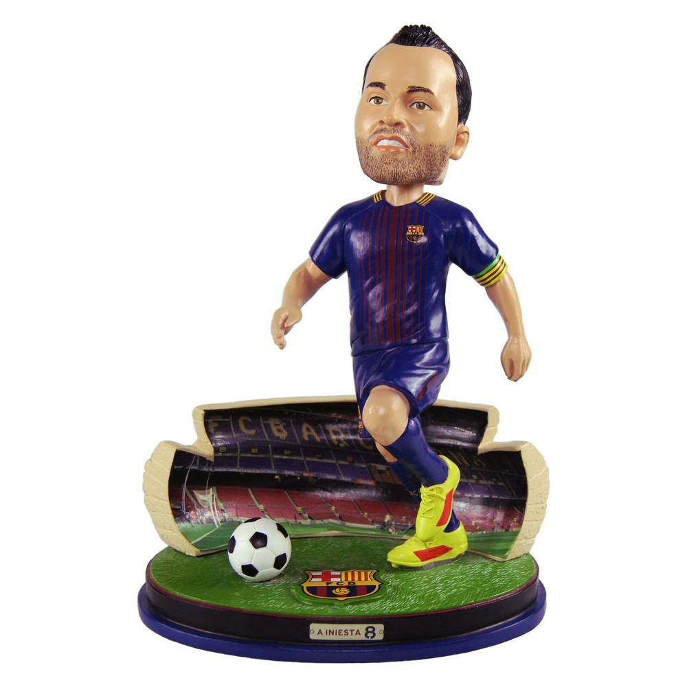 FC Barcelona Soccer Futbol Andres Iniesta Bobblehead - Numbered to 2,017 NEW!