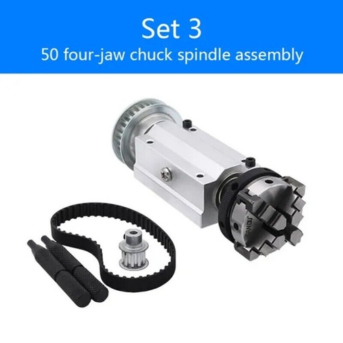 Metal Three Jaw Chuck Spindle Assembly Durable Steel Lathe Woodworking Machine - Picture 12 of 15
