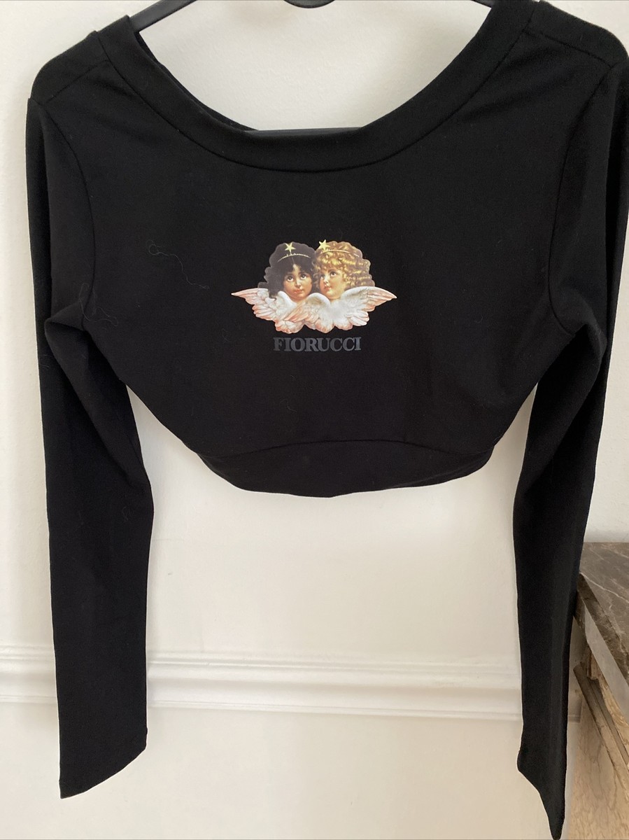 Crop Top Fiorucci Vintage Angels Shirt Hot Fiorucci Cropped