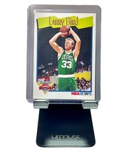 1991 NBA Hoops Basketball Ball Card Milestones Larry Bird #314