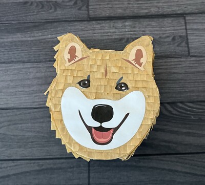Shiba Inu Dog Puppy | Hand Made Mini 8  Piñata | Birthday Party Pinata