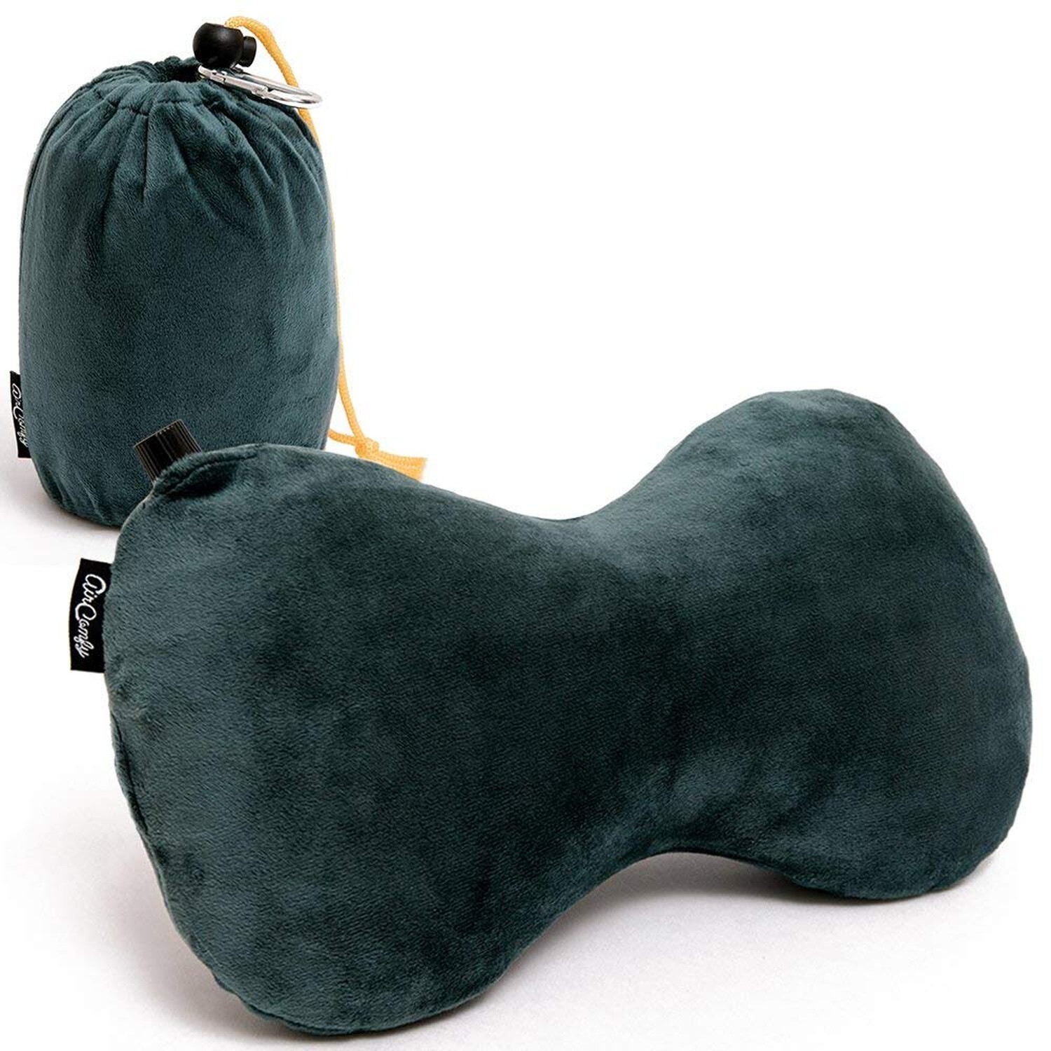 Ease Inflatable Travel Pillow with Luxuriously Soft Washable Cover - Ergonomi...