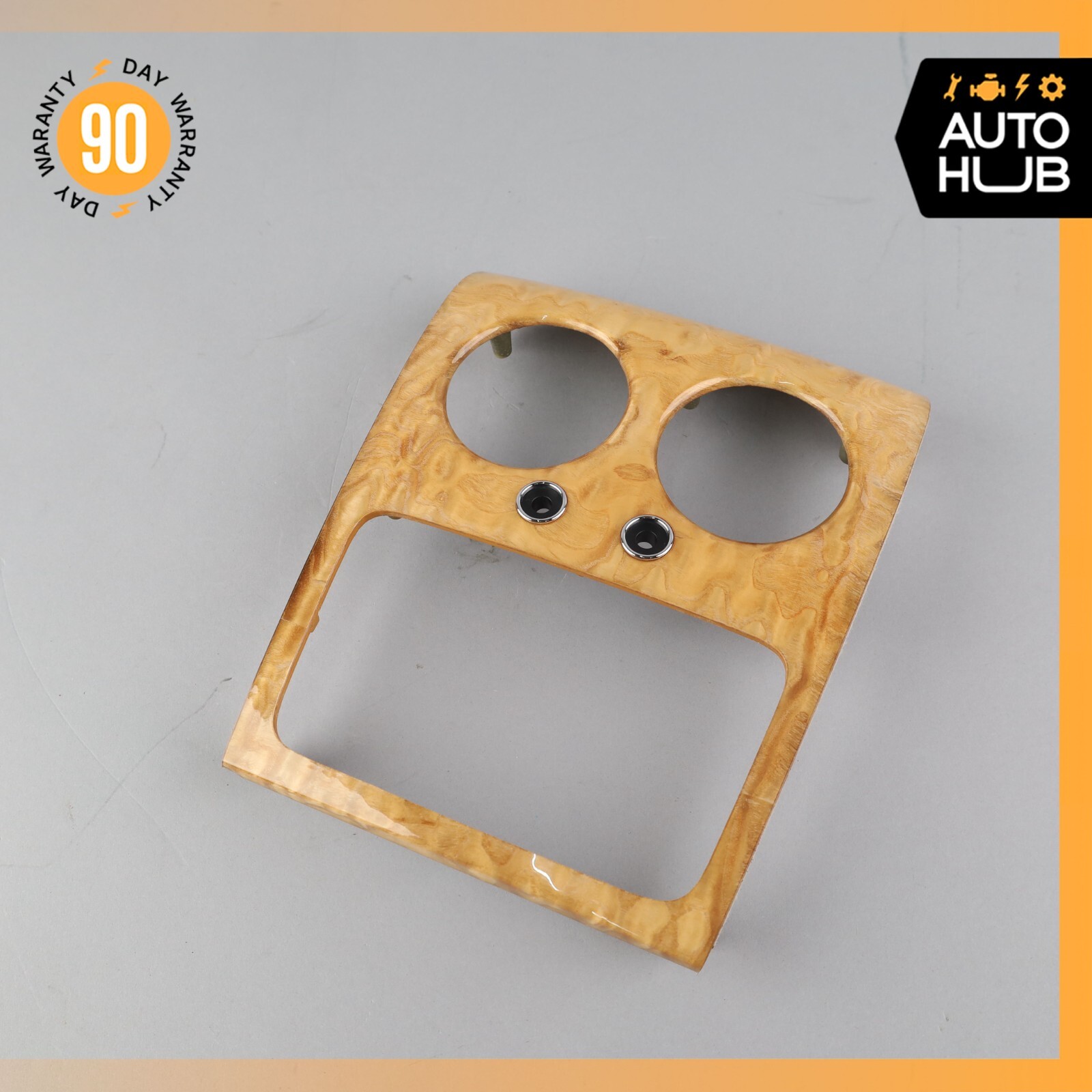 14-18 Bentley Flying Spur Rear Center Console A/C Air Vent Trim Wood OEM 44k