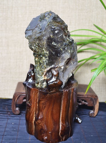 A4887-2535g Rare Natural Green Tourmaline quartz crystal point healing - Picture 3 of 10