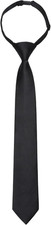 Boys Ties Solid Color Pre-Tied Kids Necktie for Age 8-12 Adjustable Woven Formal