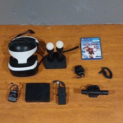 PlayStation VR Headset Bundle with Camera, Move Controllers & Iron Man VR Game
