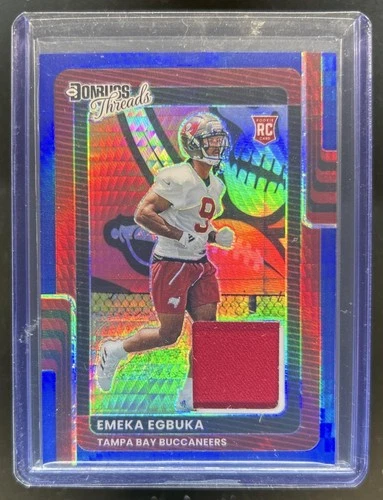 2025 Donruss Optic Emeka Egbuka Blue Hyper (RAW)
