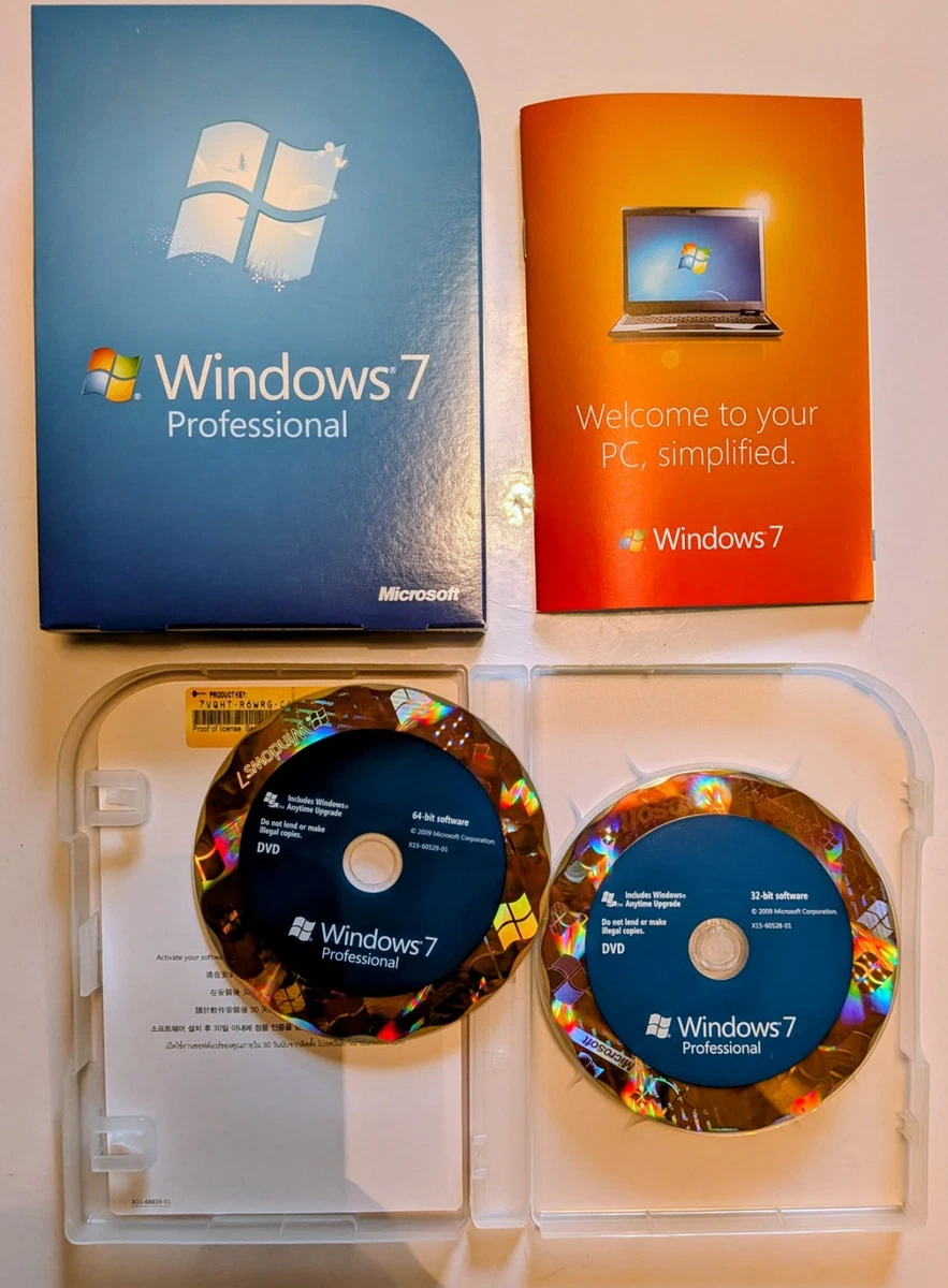 Windows 7 Professional 32 64 for sale | eBay