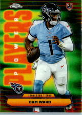 2025 Topps Chrome Cam Ward Rookie Power Players #PP-8 Tennessee Titans #PP-8 SP