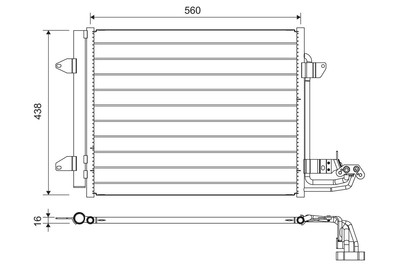 VALEO 817806 Kondensator, Klimaanlage für VW