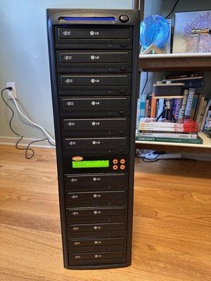 SySTOR 12 CD/DVD Duplicator Tower (LG Super Multi drives) Working And Tested VG