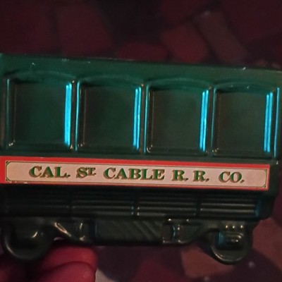 Green Glass Train-Shaped Decorative Bottle, 3D Effect, 1900-1919, 1 Piece