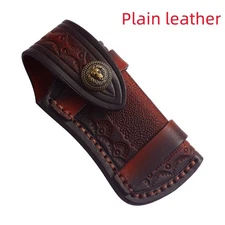 Top Grain Cowhide Brass Material Hand Carved Cowhide Sheath Best Gift