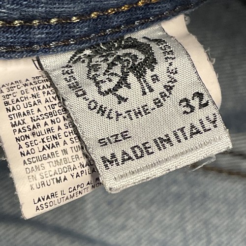 Diesel Jeans Mens W32 L32 Blue Levin Baggy Distressed Y2K Made In Italy Vintage - Picture 6 of 12