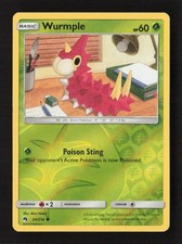 Wurmple (24) Common Reverse Holo SM - Lost Thunder 24/214 LP Pokémon TCG