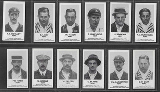 Set of 13 '1909 Kent' Cricket Cards A.T.Marks 1990