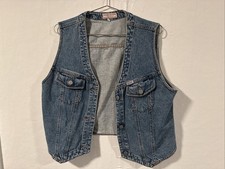 Vintage Guess Jeans Women s XL Original Design Denim Vest 1990s Made In The USA