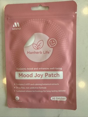 Mood Joy Patch For Calm & Positive Mood - 30 Patches With 5-HTP - NEW SEALED!