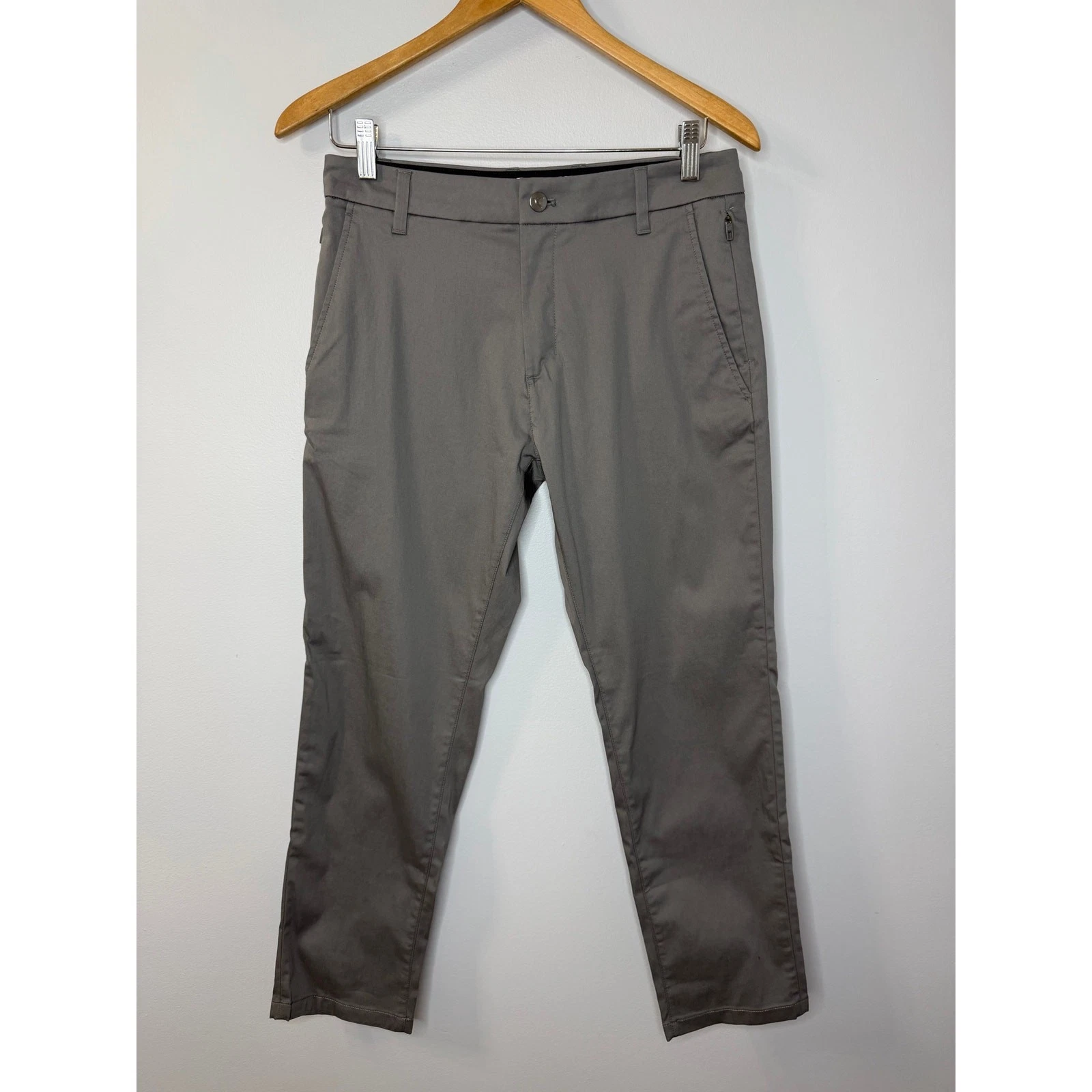 Birddogs Stretch Khakis Slim Fit Pant Dark Grey Men's 30x28 Unlined