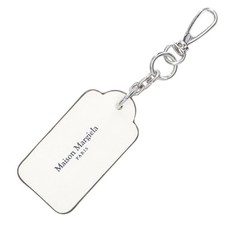 Maison Margiela Sa1Ua0005 4 Stitch Leather Key Holder Black X White 0210 LQ328